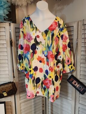 Boutique Brand Fliral Print Blouse